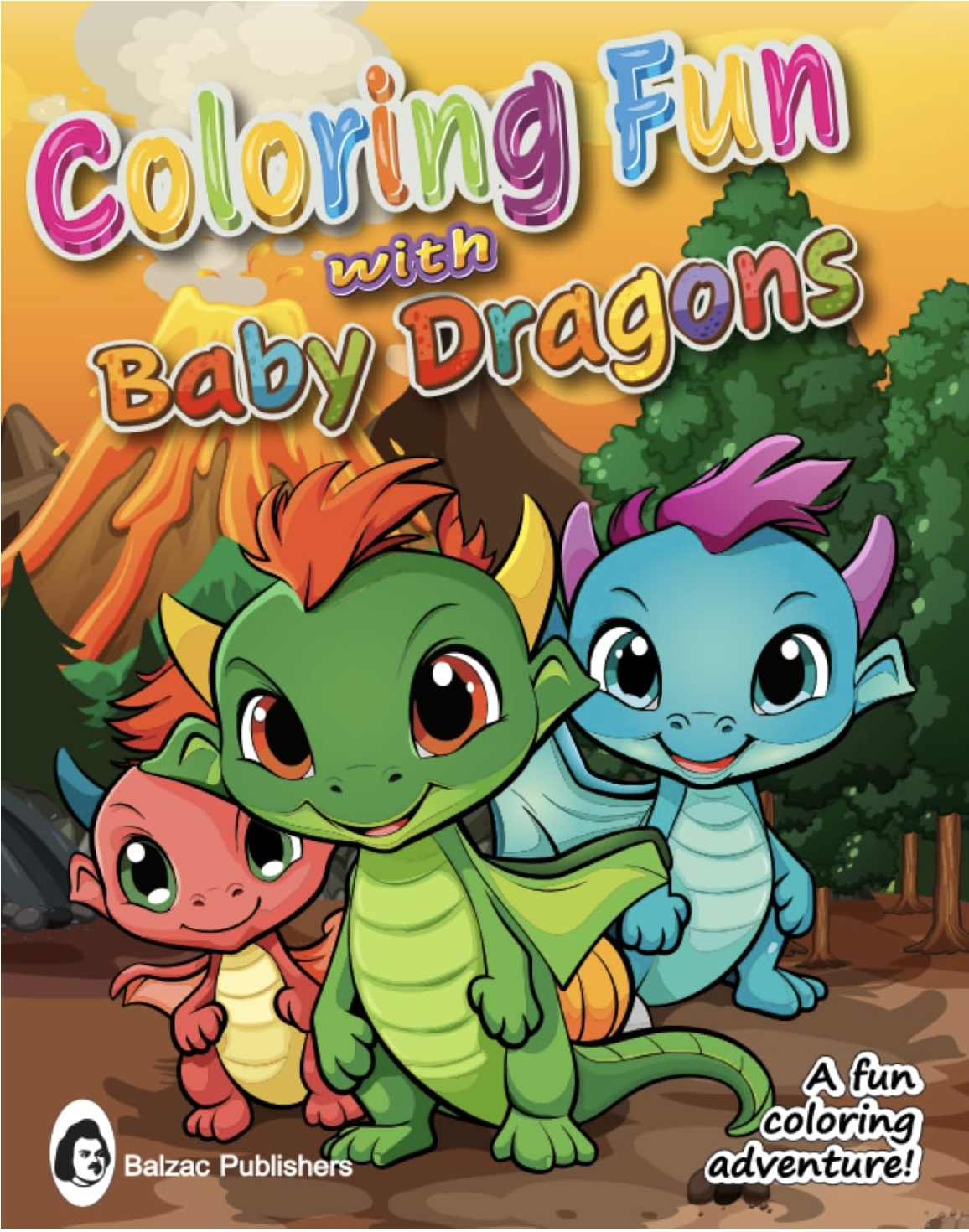 Coloring Fun with Baby Dragons — Book cover