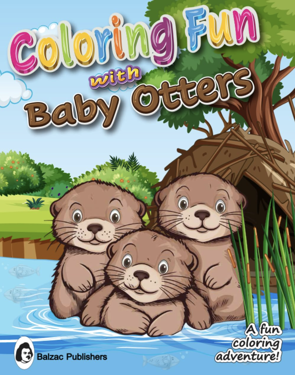 Coloring Fun with Baby Otters — Book cover