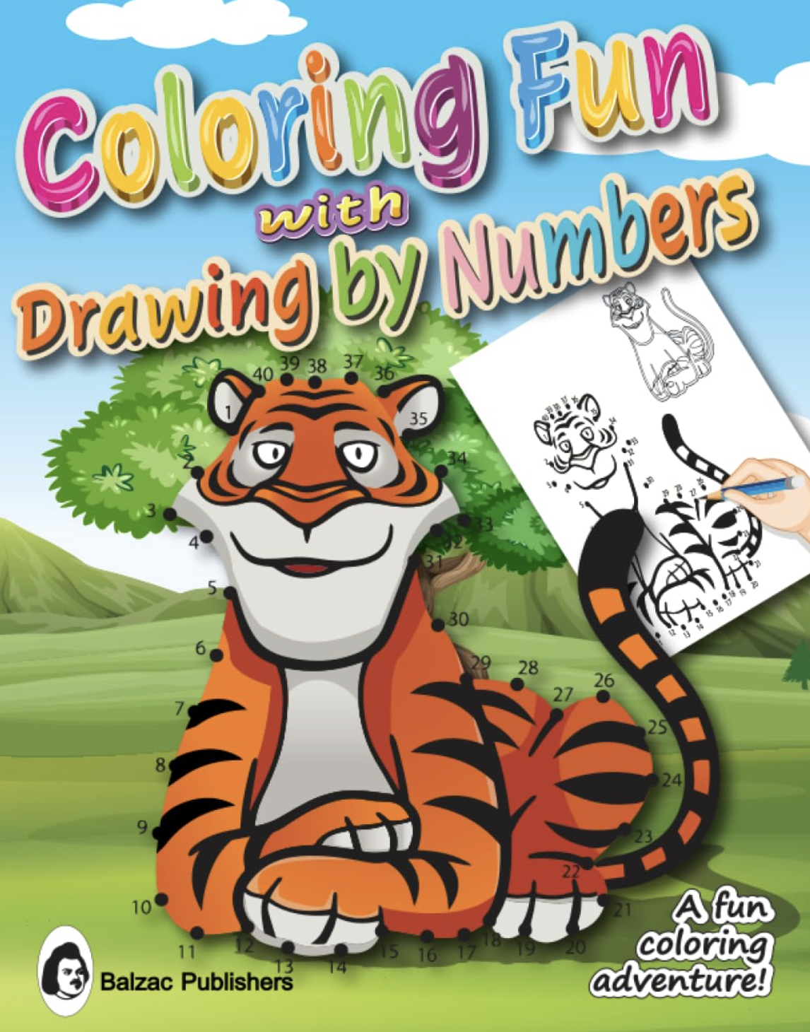Coloring Fun with Drawing by Numbers — Book cover