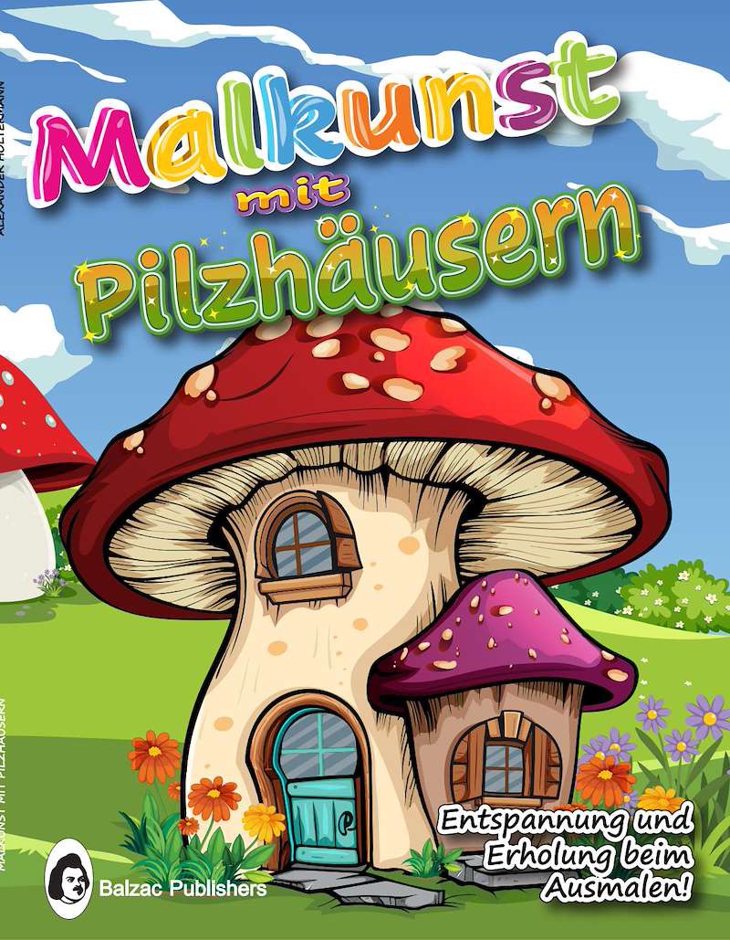 Malkunst mit Pilzhäusern — Buchcover