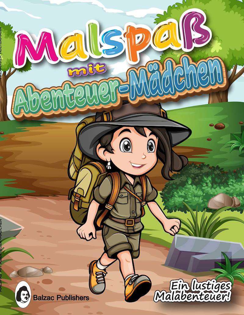 Malspaß mit Abenteuer-Mädchen — Buchcover