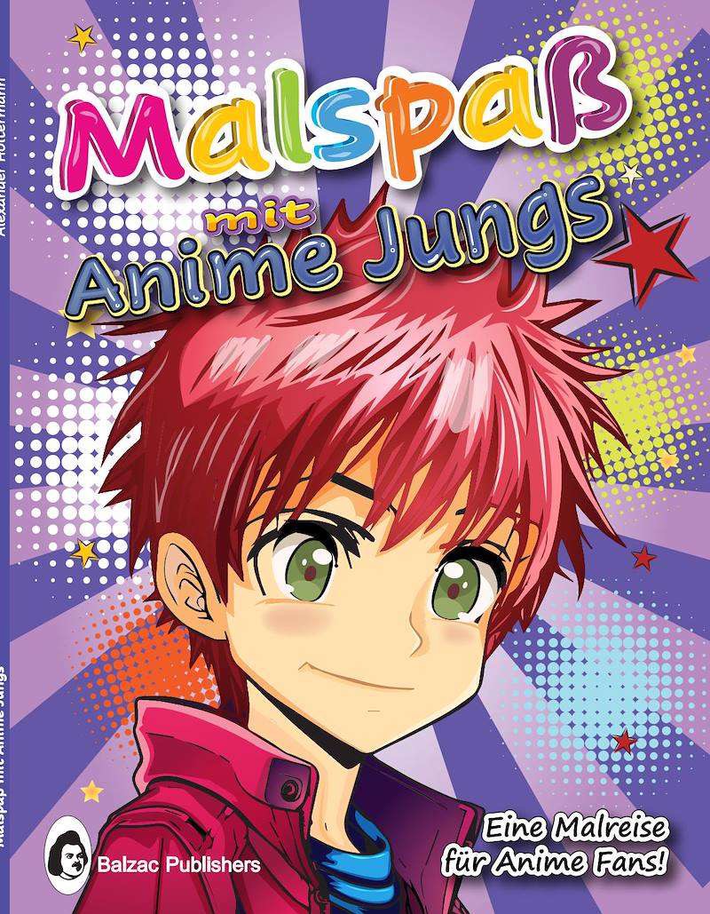 Malspaß mit Anime Jungs — Buchcover