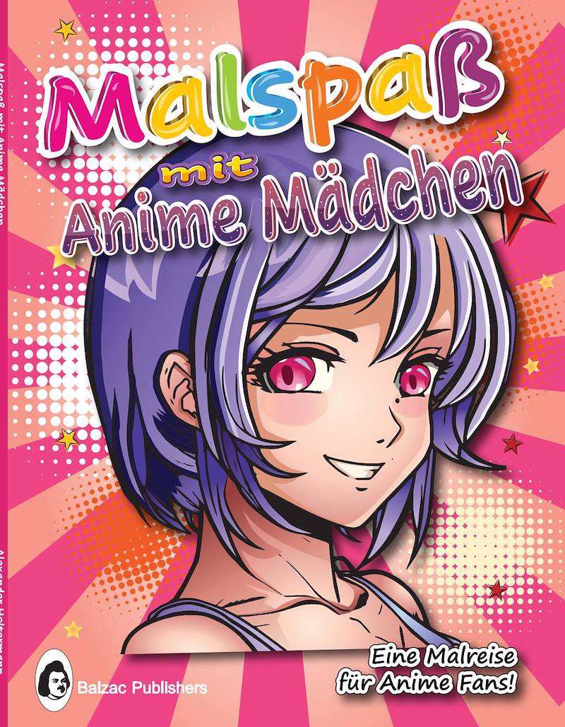 Malspaß mit Anime Mädchen — Buchcover