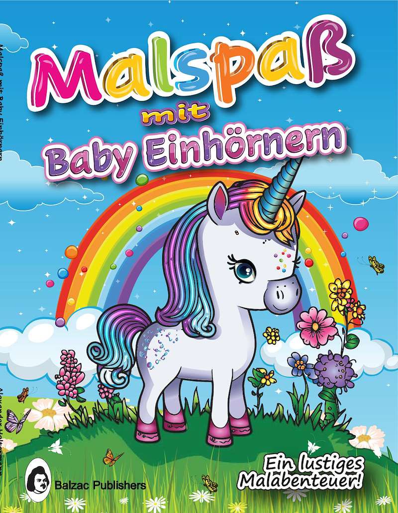 Malspaß mit Baby-Einhörnern — Buchcover