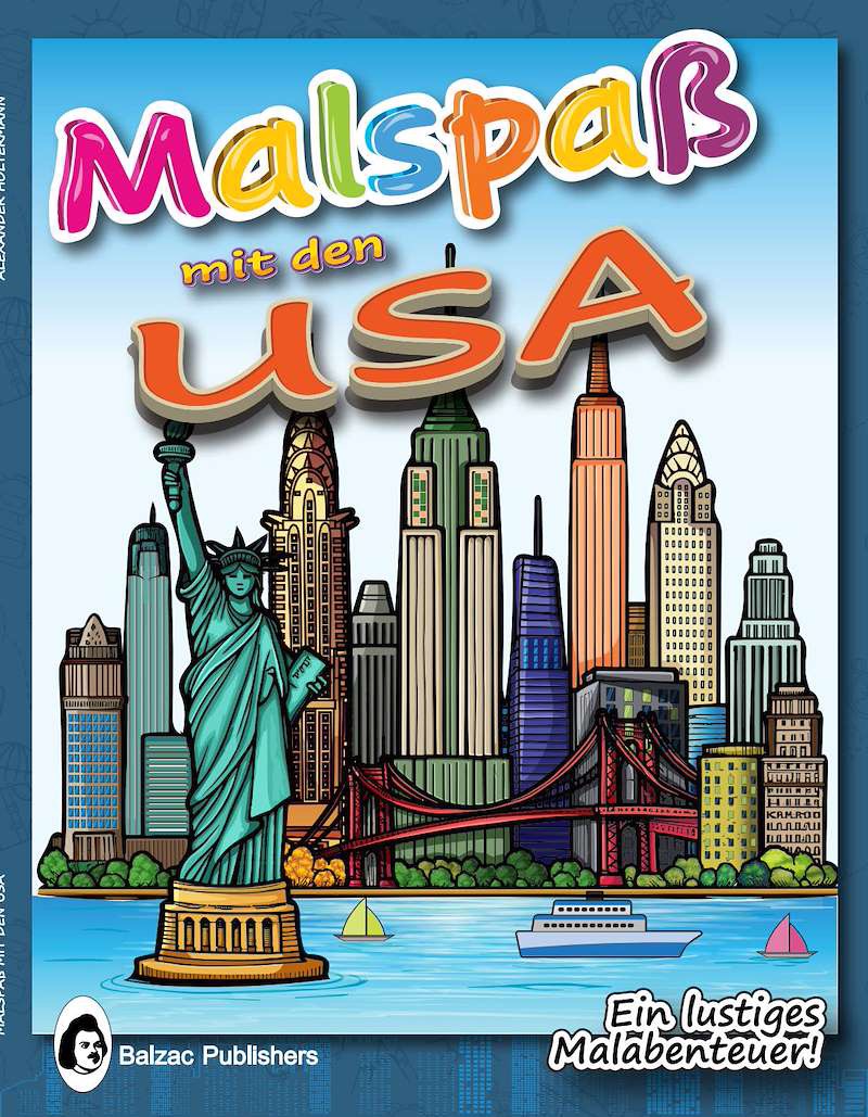 Malspaß mit den USA — Buchcover