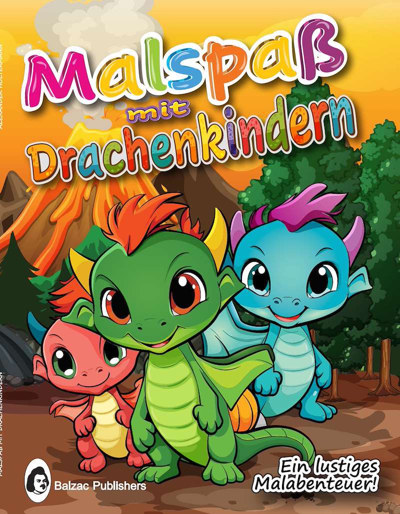 Malspaß mit Drachenkindern — Buchcover