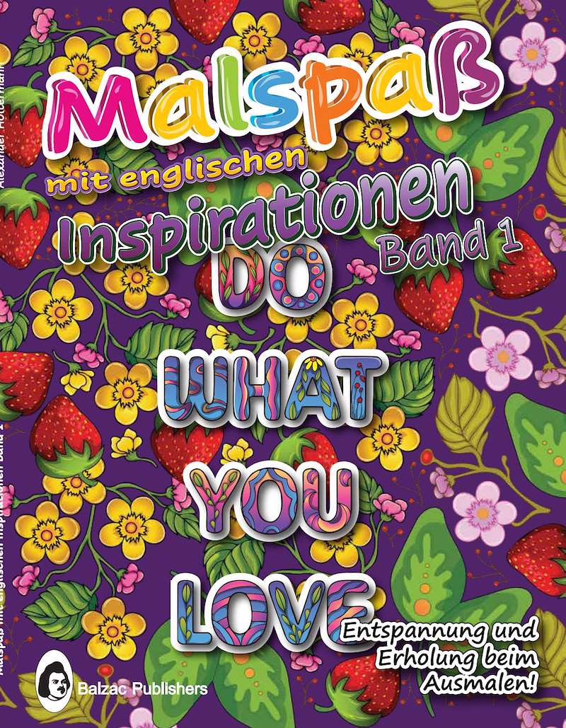 Malspaß mit englischen Inspirationen — Band 1 — Buchcover