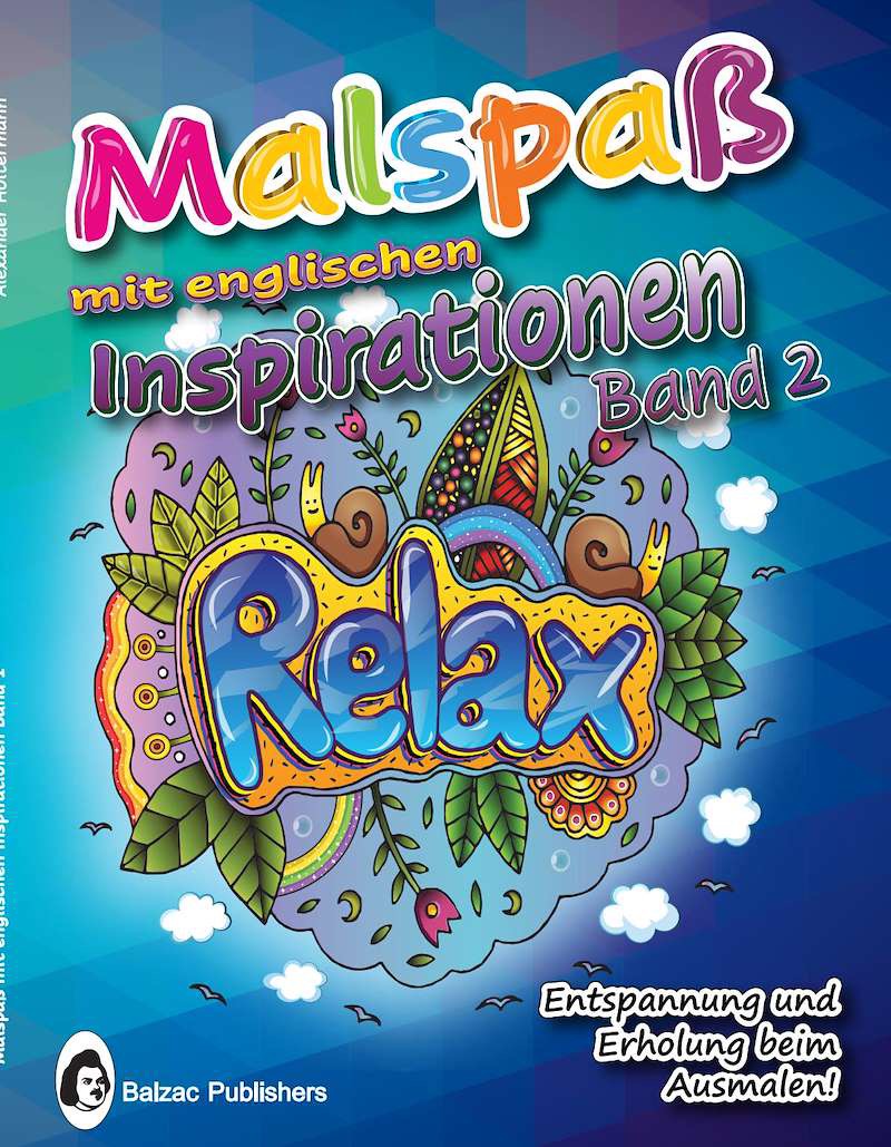 Malspaß mit englischen Inspirationen — Band 2 — Buchcover