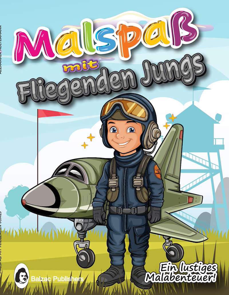 Malspaß mit fliegenden Jungs — Buchcover