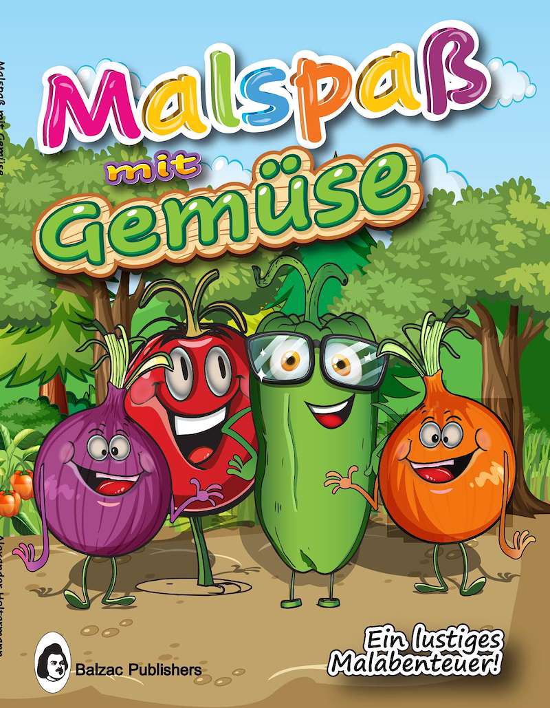 Malspaß mit Gemüse — Buchcover