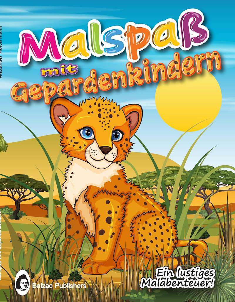 Malspaß mit Gepardenkindern — Buchcover