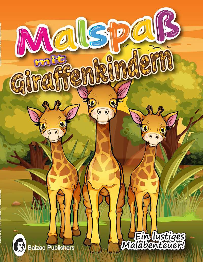 Malspaß mit Giraffenkindern — Buchcover