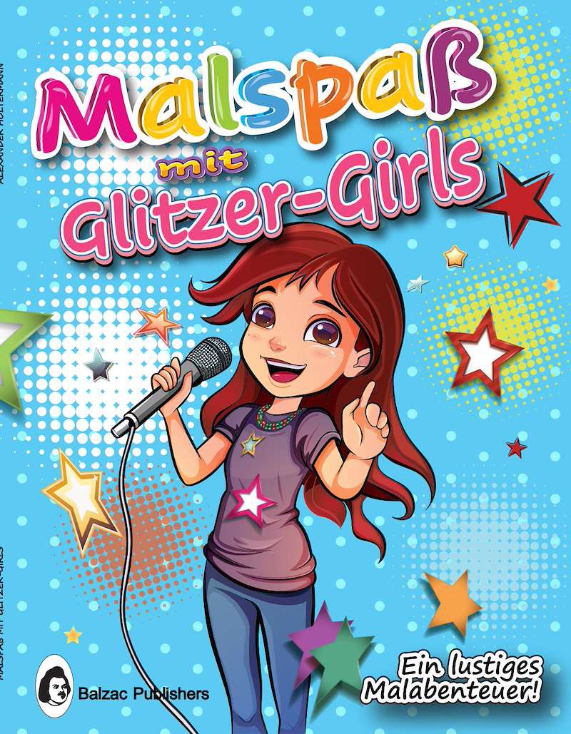 Malspaß mit Glitzer-Girls — Buchcover