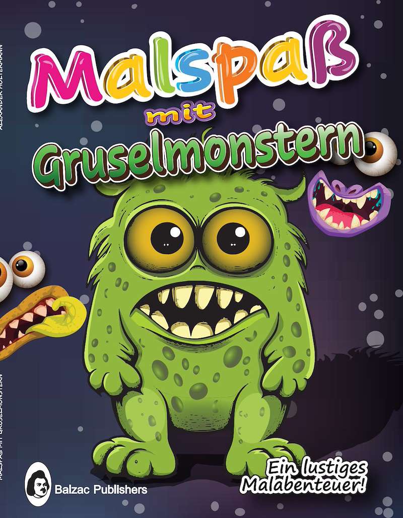 Malspaß mit Gruselmonstern — Buchcover
