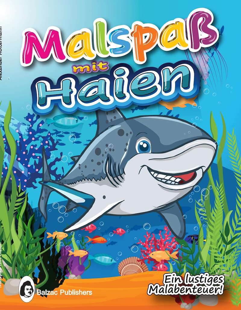 Malspaß mit Haien — Buchcover