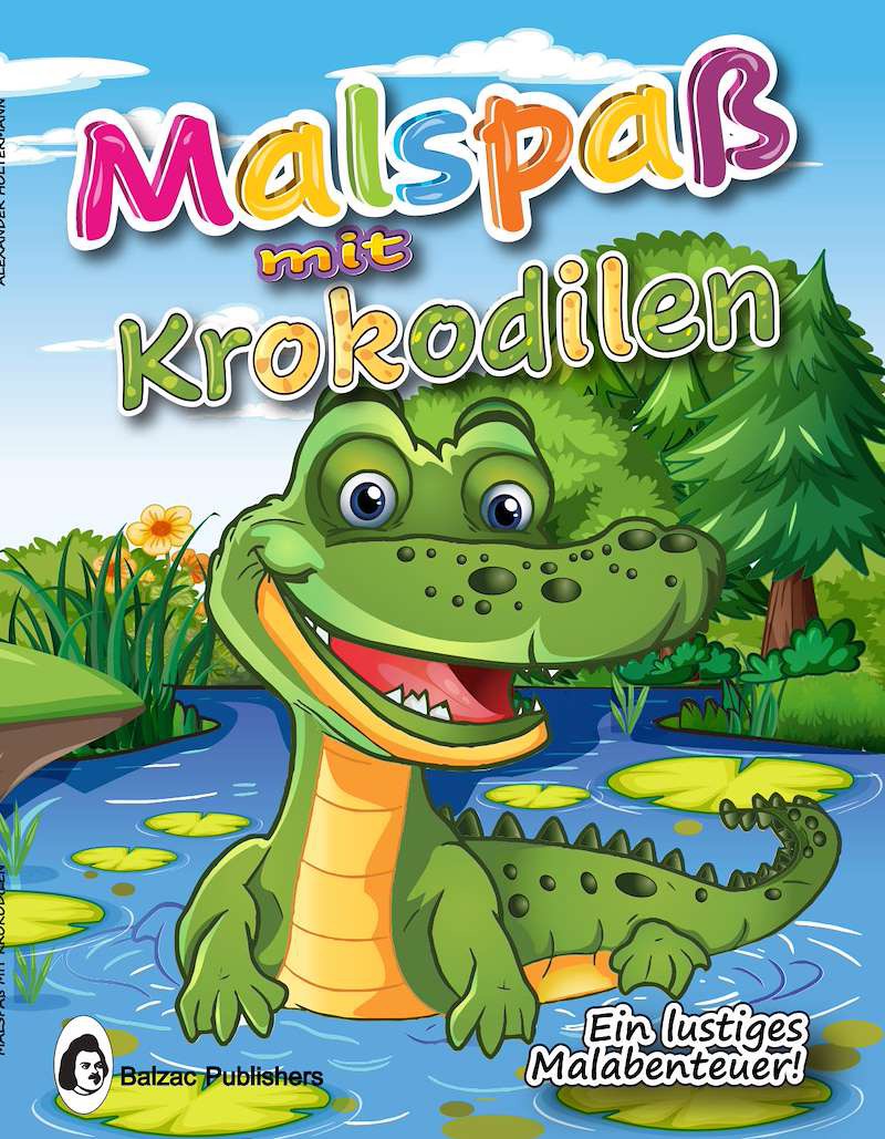 Malspaß mit Krokodilen — Buchcover