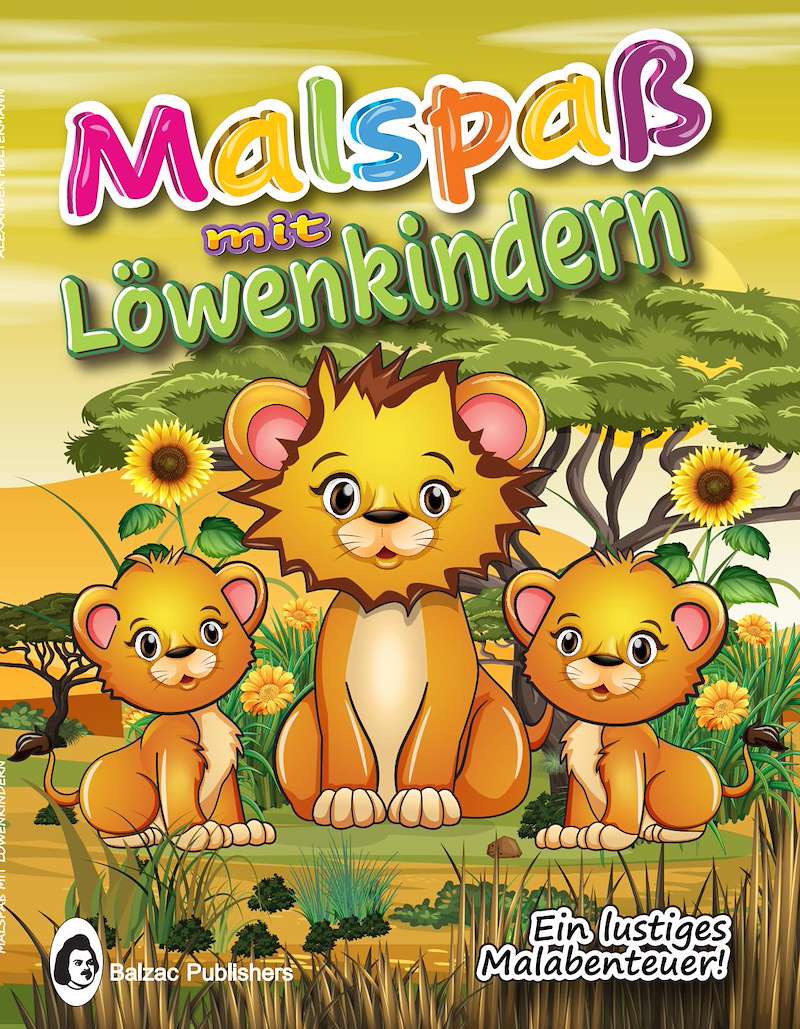 Malspaß mit Löwenkindern — Buchcover