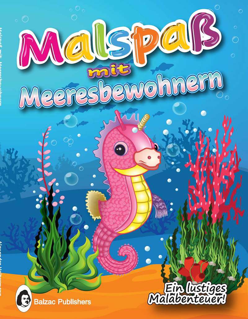 Malspaß mit Meeresbewohnern — Buchcover
