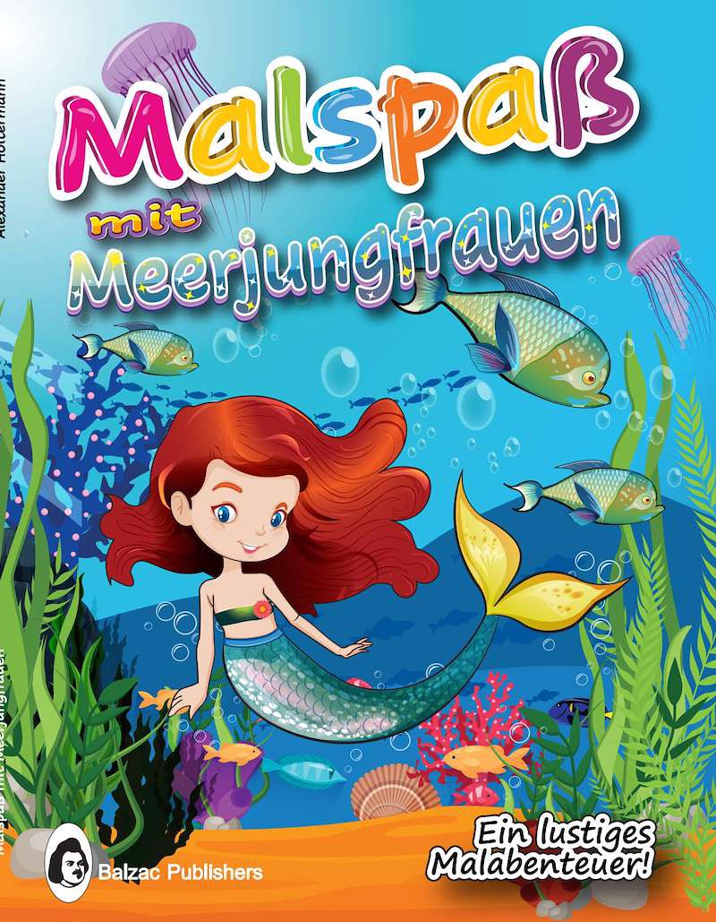 Malspaß mit Meerjungfrauen — Buchcover