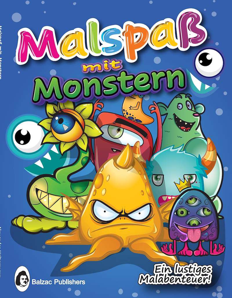 Malspaß mit Monstern — Buchcover