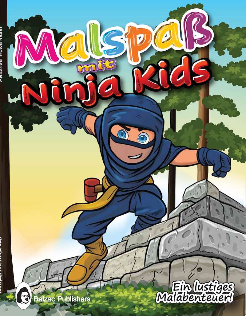 Malspaß mit Ninja Kids — Buchcover
