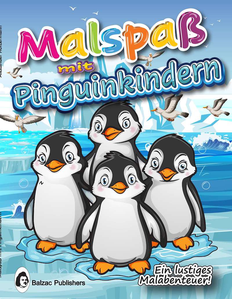 Malspaß mit Pinguinkindern — Buchcover