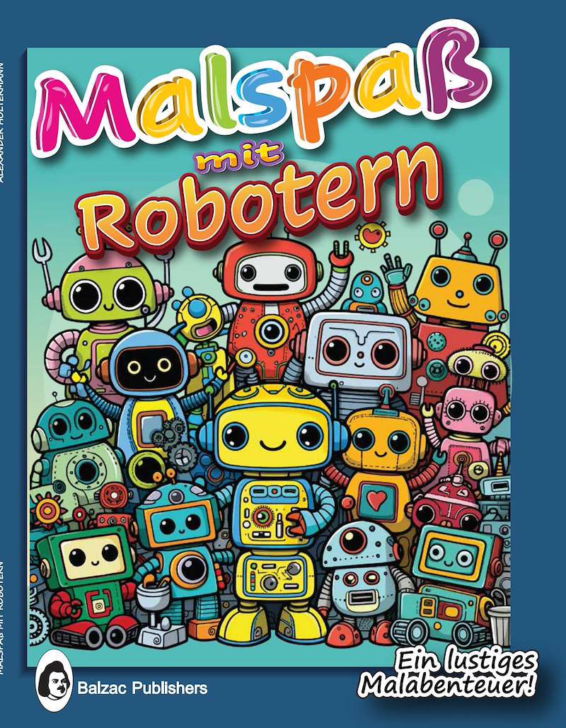 Malspaß mit Robotern — Buchcover