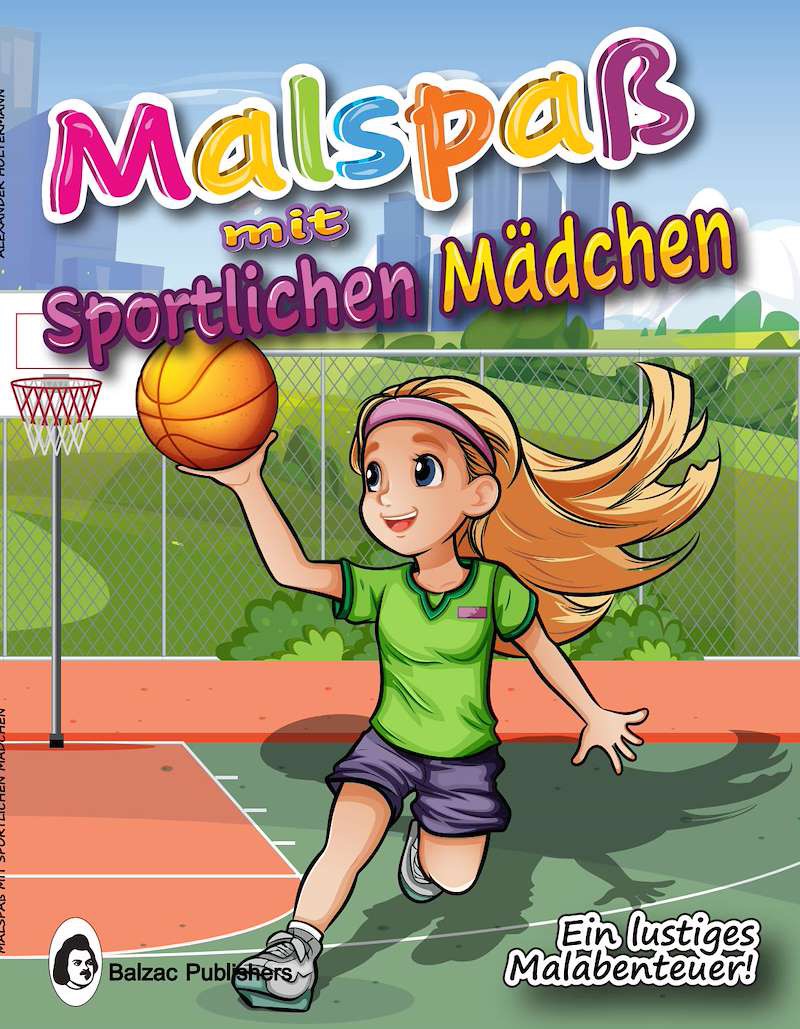 Malspaß mit sportlichen Mädchen — Buchcover