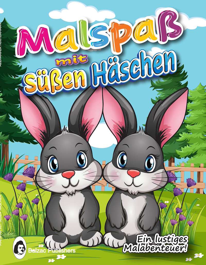 Malspaß mit süßen Häschen — Buchcover