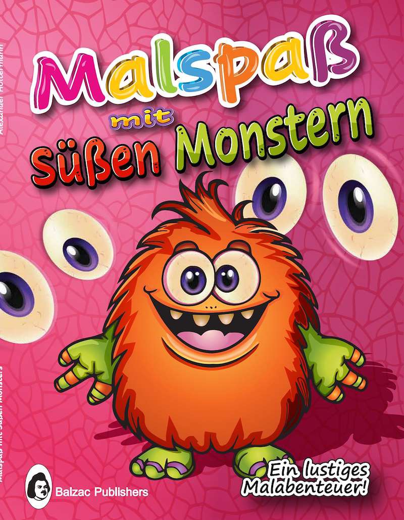 Malspaß mit süßen Monstern — Buchcover