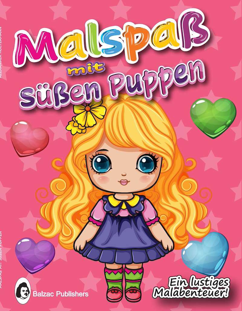 Malspaß mit süßen Puppen — Buchcover