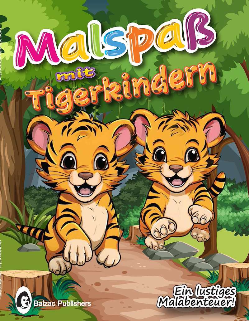 Malspaß mit Tigerkindern — Buchcover