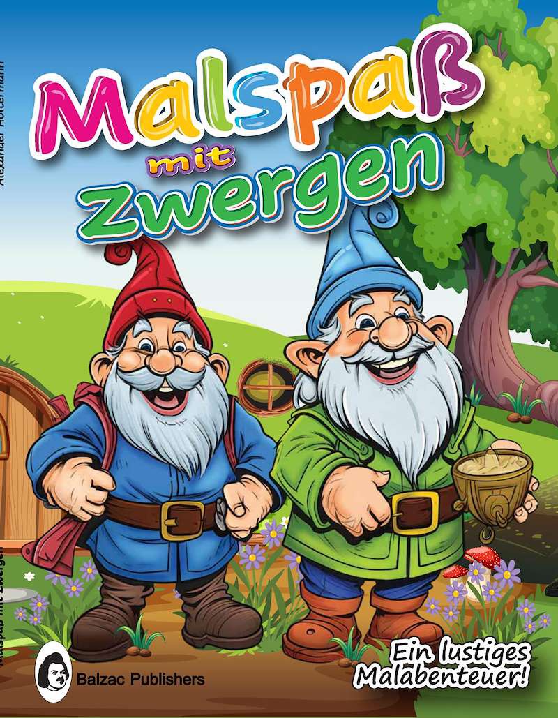 Malspaß mit Zwergen — Buchcover
