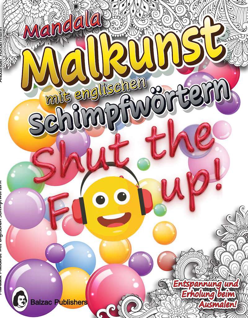 Mandala-Malkunst mit englischen Schimpfwörtern — Buchcover