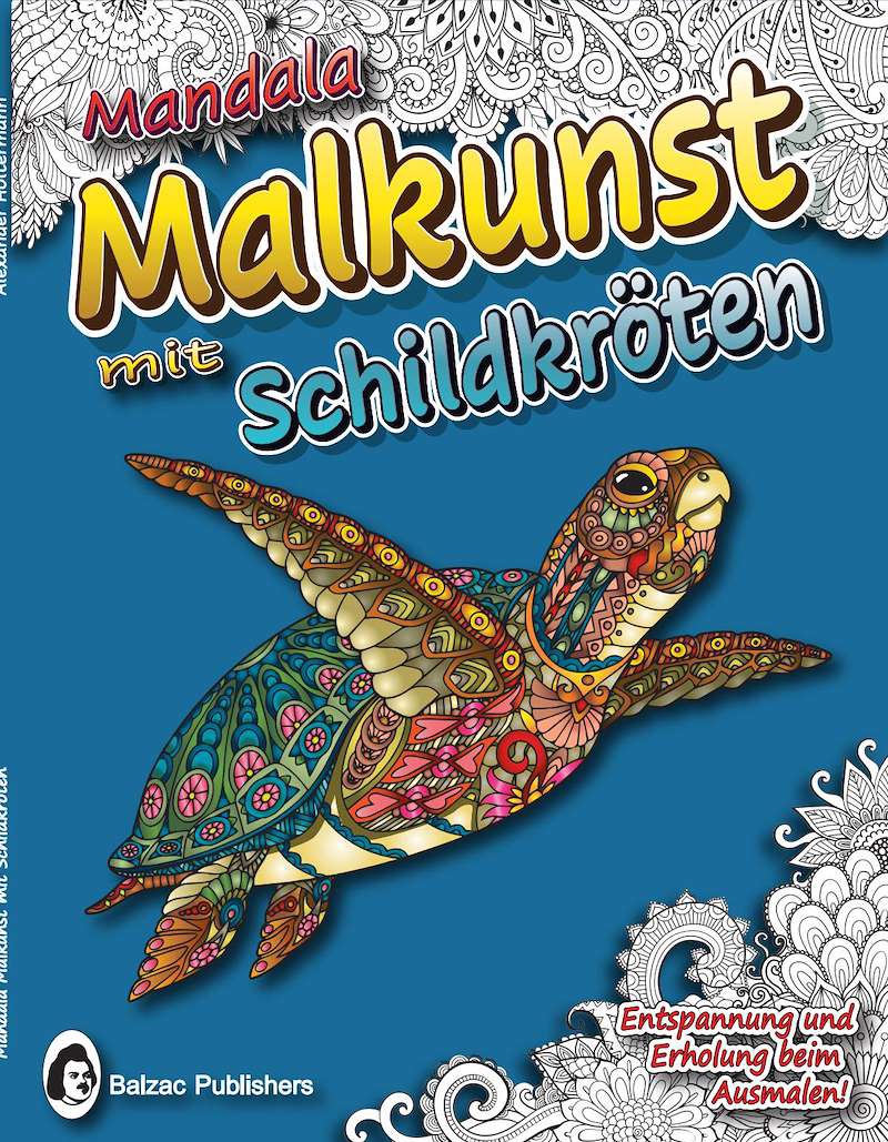 Mandala-Malkunst mit Schildkröten — Buchcover