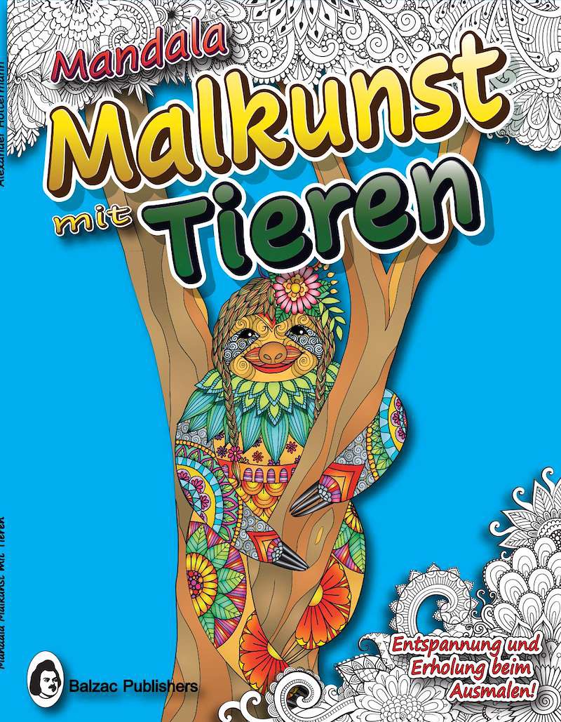Mandala-Malkunst mit Tieren — Buchcover