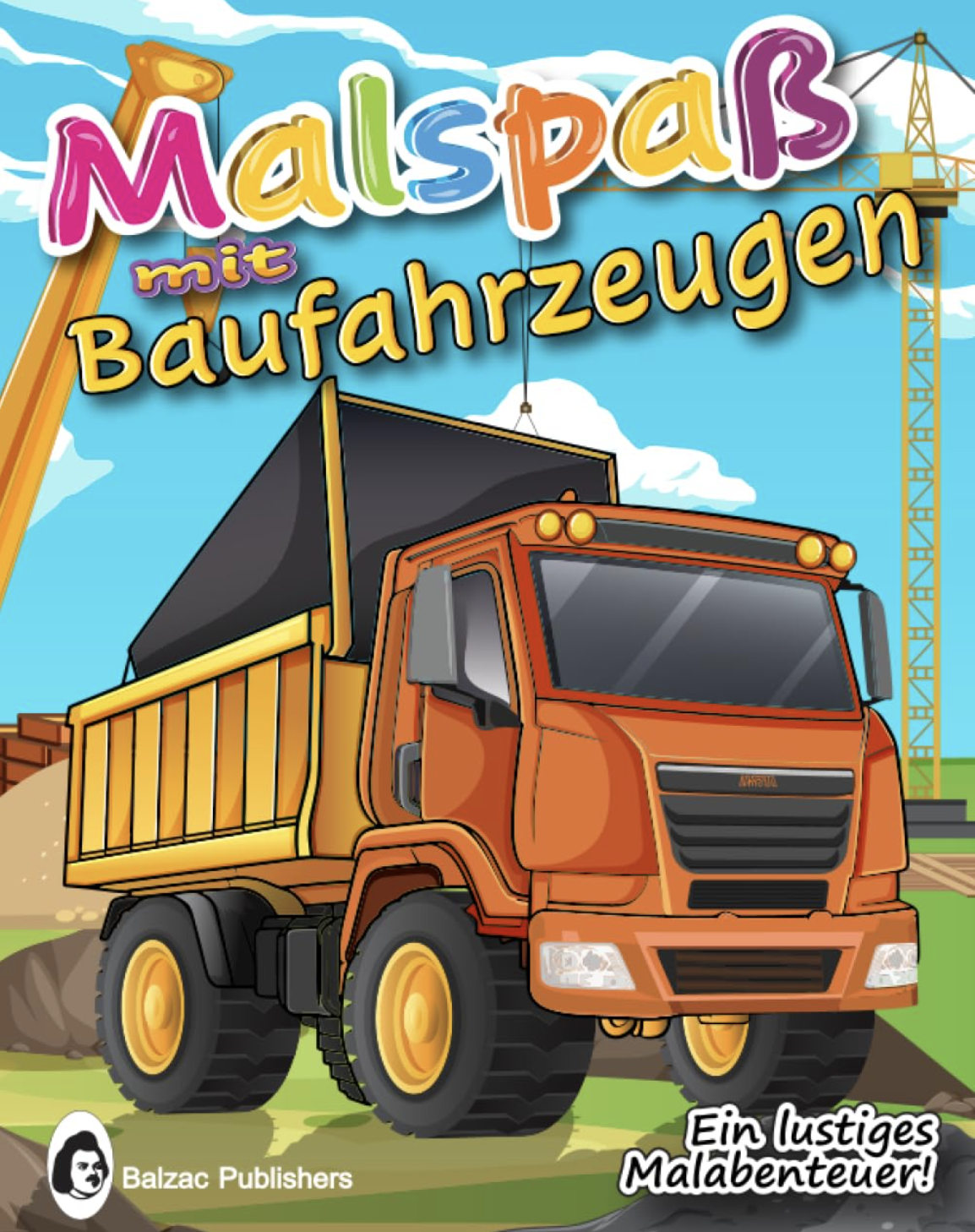 Malspaß mit Baufahrzeugen — Book cover