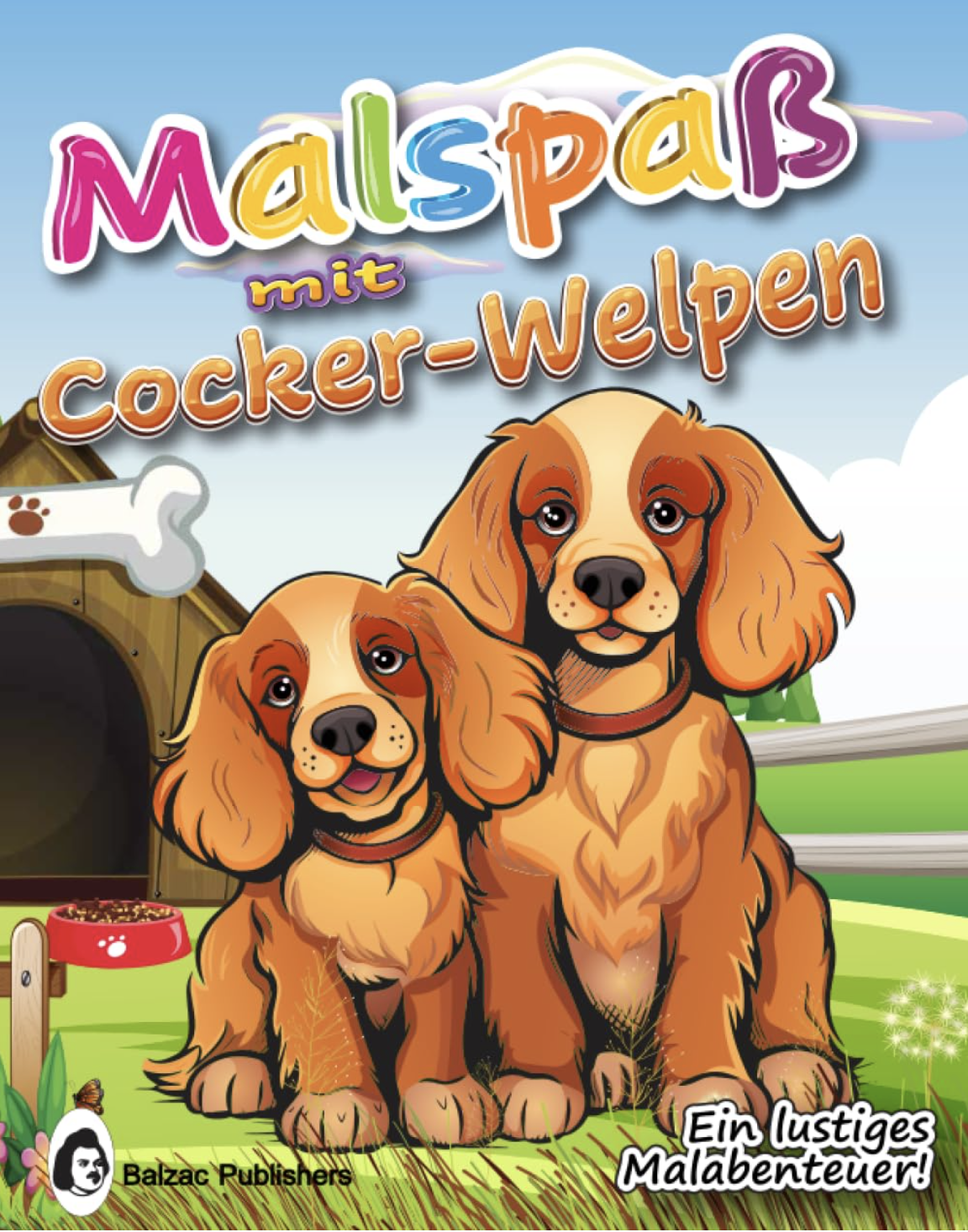 Malspaß mit Cocker-Welpen — Book cover