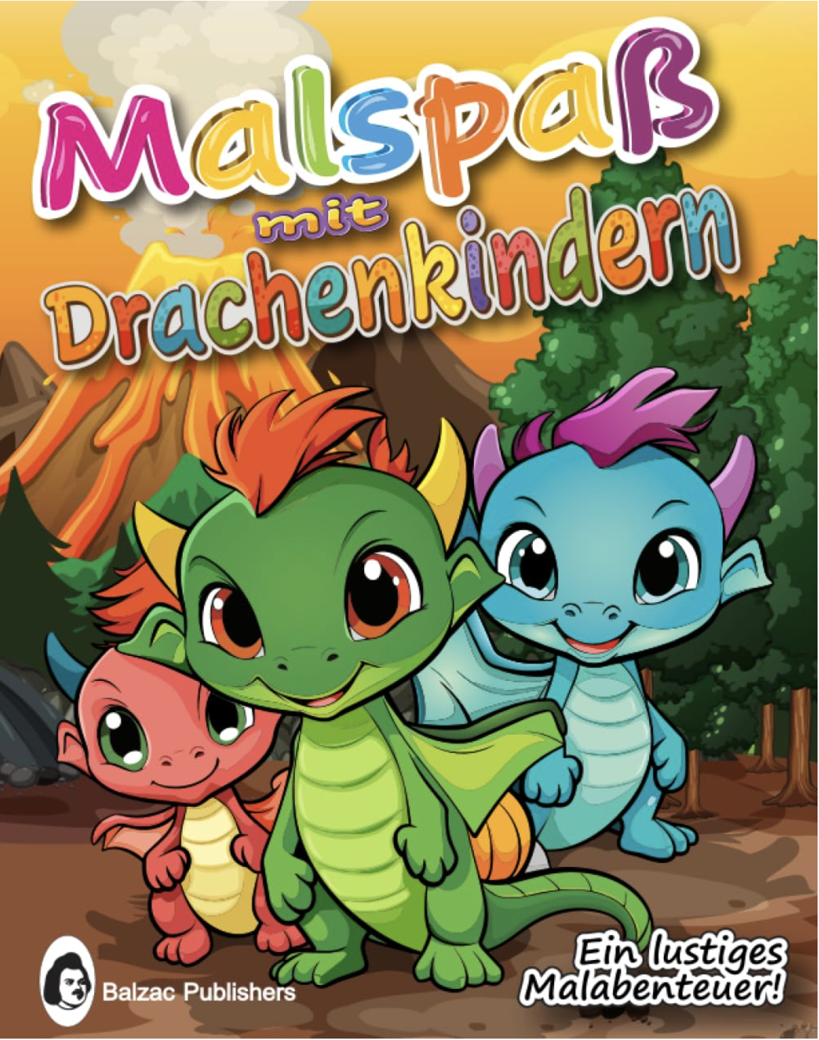 Malspaß mit Drachenkindern — Book cover