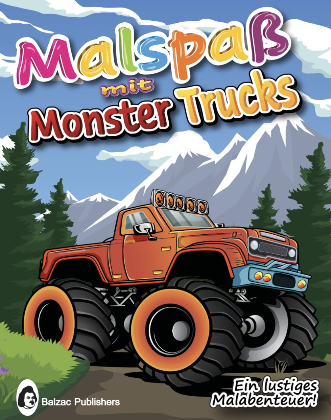 Malspaß mit Monster Trucks — Book cover