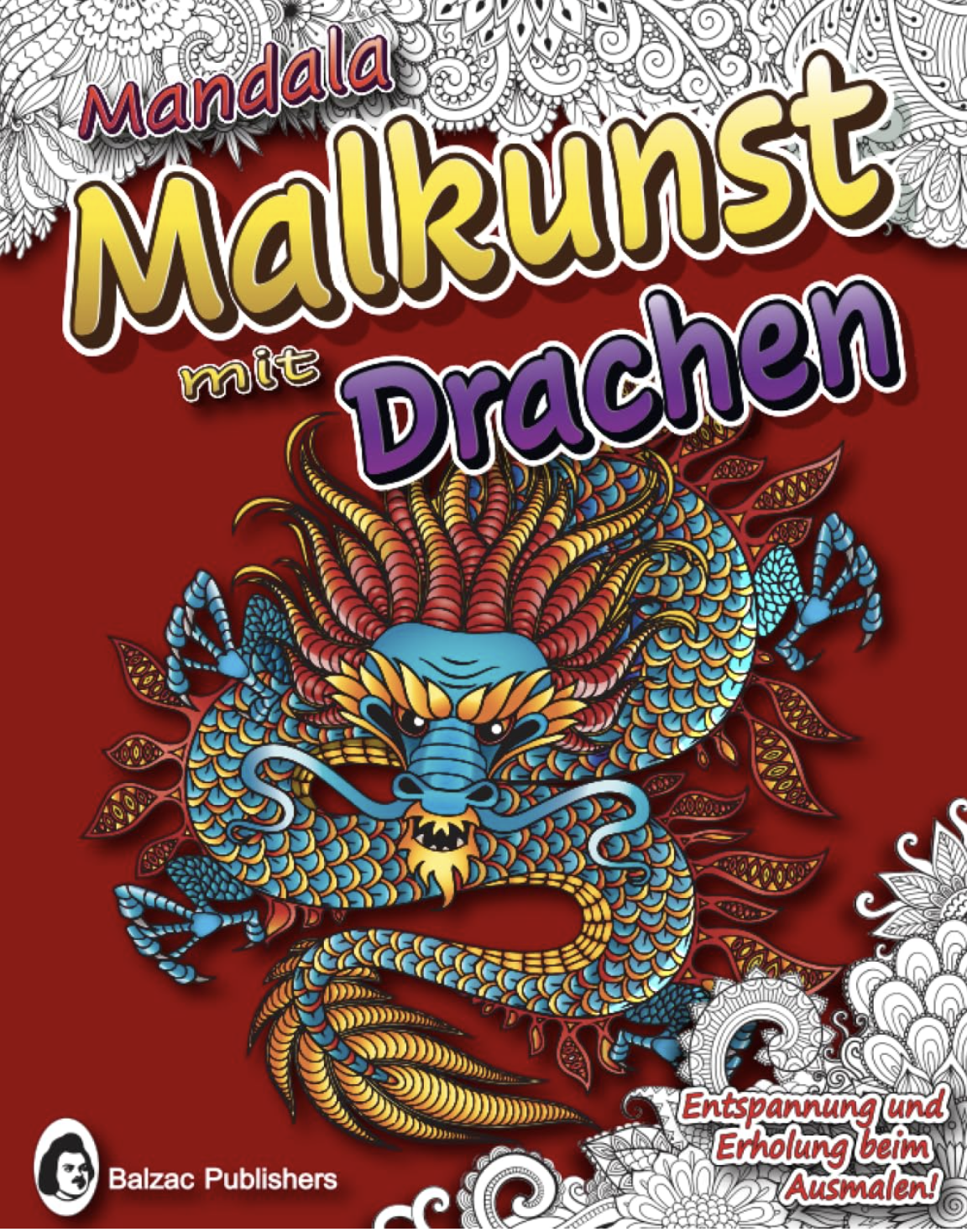 Mandala-Malkunst mit Drachen — Book cover