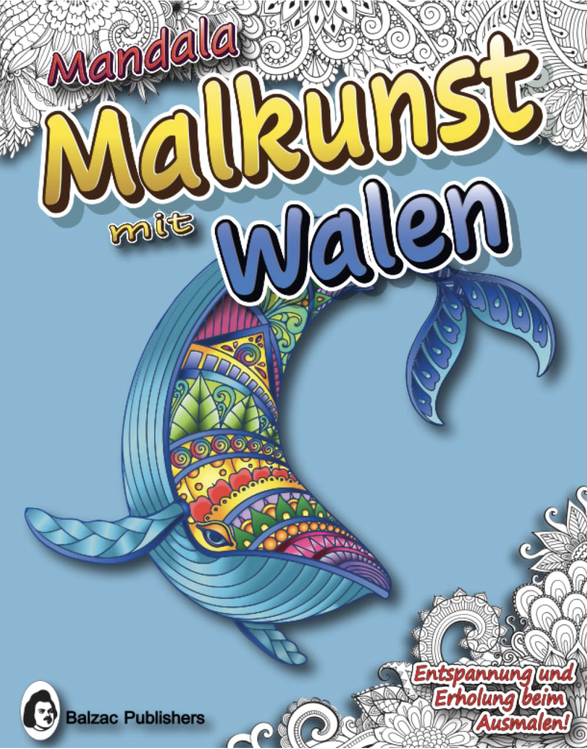 Mandala-Malkunst mit Walen — Book cover